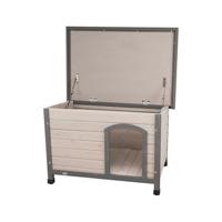 TRIXIE NATURA HONDENHOK CLASSIC PLAT DAK GRIJS 85X60X58 CM - thumbnail