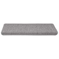Trapmatten zelfklevend Sisal-Look 30 st 65x21x4cm zilverkleurig - thumbnail