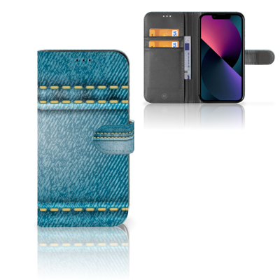 Apple iPhone 13 | Wallet Case | met Pasjes | Jeans Apple iPhone 13 | Wallet Case | met Pasjes | Jeans