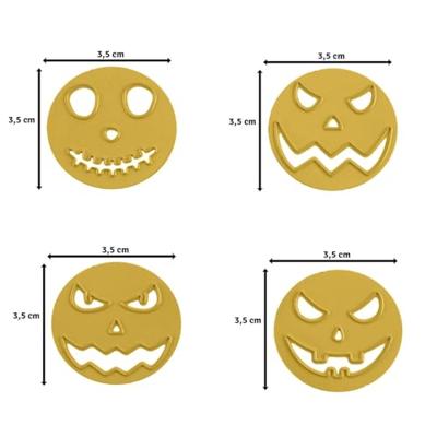 Vaessen Creative • snijmallen pompoen gezichtjes 4st.
