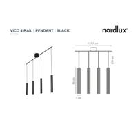 Nordlux Design hanglampVico zwart 4-lichts - 2412143003 - thumbnail