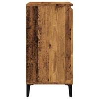 Dressoir 60x35x70 cm bewerkt hout oud houtkleurig - thumbnail