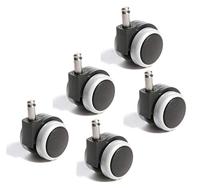 Wielen voor harde bodem, diameter: 60 mm, pak van 5 stuks - thumbnail