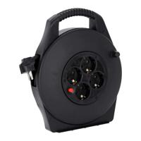 Adam Hall 3 Star CD 10 PWR kabelhaspel met 10m stroomkabel + 4x Schuko - thumbnail