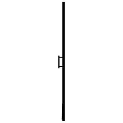 Douchedeur mat 91x195 cm gehard glas zwart