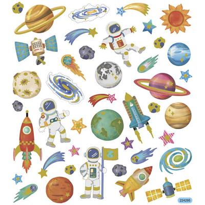 Creativ Company Stickers ruimtevaart, 1 vel