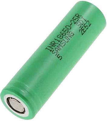 Samsung NR18650-25R Speciale oplaadbare batterij 18650 Geschikt voor hoge stroomsterktes, Geschikt voor hoge temperaturen, Flat-top Li-ion 3.6 V 2500 mAh 1