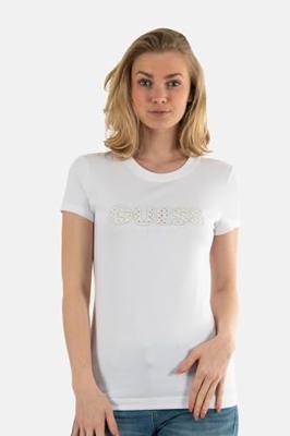 Guess Sangallo T-Shirt Dames Wit - Maat XL - Kleur: Wit | Soccerfanshop