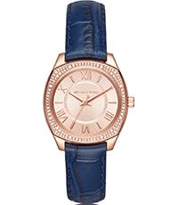Horlogeband Michael Kors MK2593 Leder Blauw 16mm Horlogeband Michael Kors MK2593 Leder Blauw 16mm