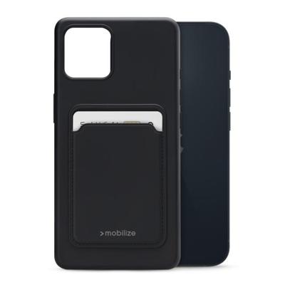 Mobilize Rubber Gelly Card Case Apple iPhone 14 Matt Black