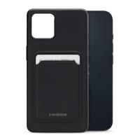 Mobilize Rubber Gelly Card Case Apple iPhone 14 Matt Black - thumbnail