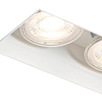 QAZQA Set van 6 inbouwspots wit GU10 50mm 2-lichts trimless - Oneon - thumbnail