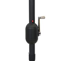 Parasol met LED-verlichting en aluminium paal 300 cm azuurblauw - thumbnail