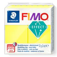 Fimo effect boetseerklei neon geel, 57gr - thumbnail