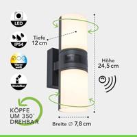 Lutec Design wandlampCyra met sensor - 5198102118 - thumbnail