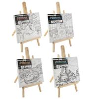 Canvas Met Print 30 X22,5 Cm Inclusief Schildersezel - thumbnail