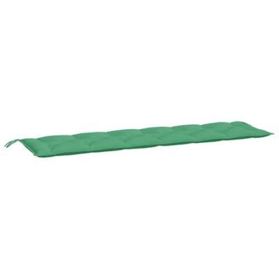 VidaXL Tuinbankkussens 2 st 200x50x7 cm oxford stof groen