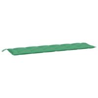 VidaXL Tuinbankkussens 2 st 200x50x7 cm oxford stof groen - thumbnail
