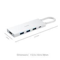 Laptop oplader Xiaomi TIPO-C 5 EN 1 WH Wit - thumbnail