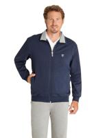 Heren homewear jasje Hajo blauw - thumbnail