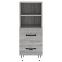 Dressoir 34,5x34x90 cm bewerkt hout grijs sonoma eikenkleurig - thumbnail