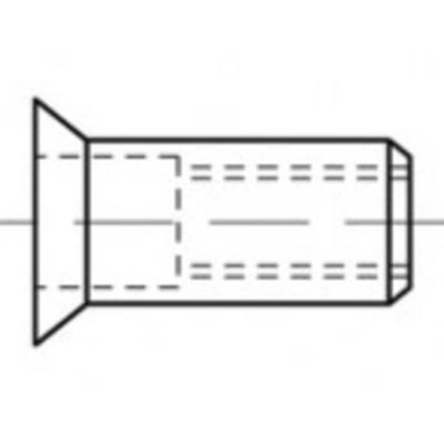 TOOLCRAFT TO-5444364 Popmoer M8 Staal 500 stuk(s)