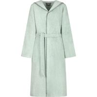 Cawö Cawo Home Dames Badjas met Capuchon 6219 eukalyptus S - thumbnail