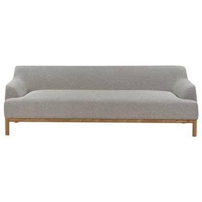 Beliani - SOSJO - Driezitsbank - Grijs - Polyester Beliani - SOSJO - Driezitsbank - Grijs - Polyester