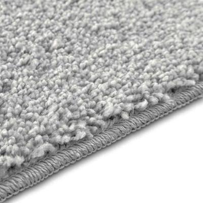 VidaXL Antislip badmat met toilet cut grijs 50 x 50 cm pp