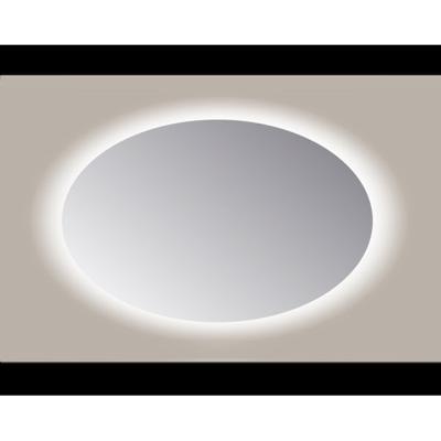 Spiegel Ovaal Sanicare Q-Mirrors 140x90 cm PP Geslepen LED Cold White Met Sensor