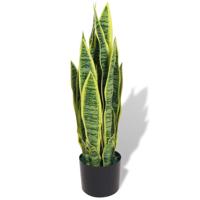 VidaXL Kunst sanseveria plant met pot 65 cm groen - thumbnail