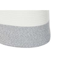 Mandenset DKD Home Decor Wit Zwart Grijs Mosterd (3 Stuks) - thumbnail