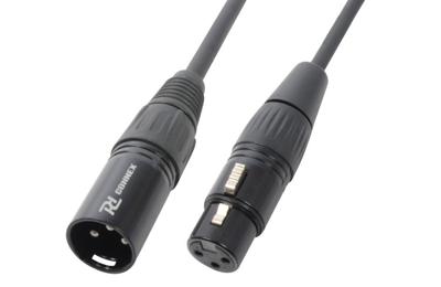 PD Connex Signaalkabel XLR male/female 3-pins - 6 meter - zwart