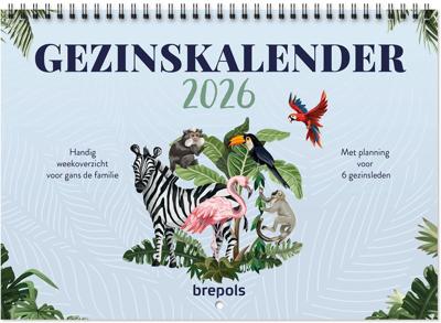 Brepols gezinskalender weekoverzicht, Nederlandstalig, 2026