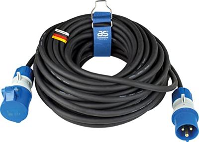 AS Schwabe 61409 Stroom Verlengkabel 16 A Zwart, Blauw 25 m H07RN-F 3G 2,5 mm² AS Schwabe 61409 Stroom Verlengkabel 16 A Zwart, Blauw 25 m H07RN-F 3G 2,5 mm²