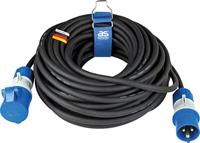AS Schwabe 61409 Stroom Verlengkabel 16 A Zwart, Blauw 25 m H07RN-F 3G 2,5 mm² - thumbnail