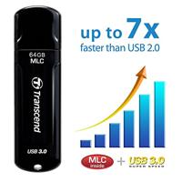 Transcend JetFlash™ 750K USB-stick 32 GB Zwart TS32GJF750K USB-A 3.2 Gen 1 - thumbnail