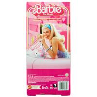 Barbie the movie pop - margot robbie - roze-wit geruite jurk - 33 cm - film pop - thumbnail