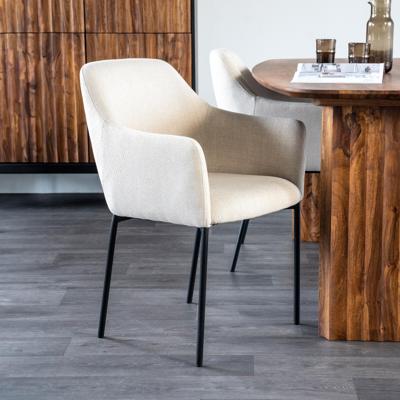 Eleonora Eetkamerstoel 'Paul' kleur Beige Eleonora Eetkamerstoel 'Paul' kleur Beige