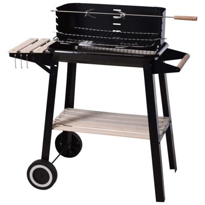 Kolenbarbecue met wielen (54 x 34 x 6.5 cm)