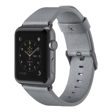 Belkin Klassieke leren band voor Apple Watch (38 mm/40 mm) - Apple Watch lederen band voor Apple Watch Series 4, 3, 2, 1 (Apple Watch Polsband)