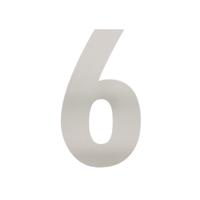 Intersteel Huisnummer 6 XLNumbra 30cm RVS - 0035.402116 - thumbnail