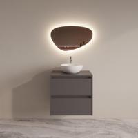 Badmeubelset BWS Riga Met Topplaat 60 cm Leigrijs - thumbnail