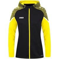 JAKO 6822D Jas Met Kap Performance Dames - Zwart/Zachtgeel - 36 - thumbnail
