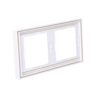 Berker K.1 afdekraam 2-voudig horizontaal polarwit - thumbnail