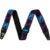 Fender Neon Monogrammed Strap Blue / Purple gitaarband - thumbnail
