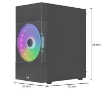 Aerocool Atomic Lite Mini Tower Zwart - thumbnail