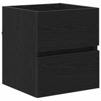 Badkamerkast Zwart Eiken 41 x 38.5 x 45 cm Bewerkt hout - thumbnail