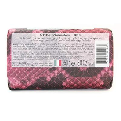 Nesti Dante chic animalier wild orchid, red rea leaves & tiare zeep 250gr. Nesti Dante chic animalier wild orchid, red rea leaves & tiare zeep 250gr.