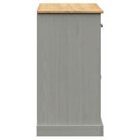 Dressoir met lades VIGO 113x40x75 cm massief grenenhout grijs - thumbnail